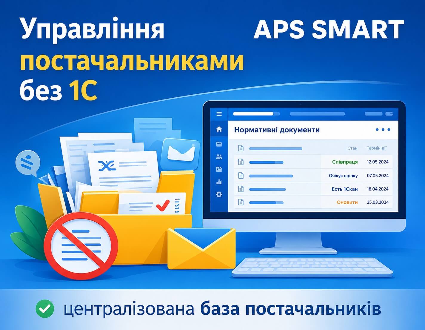 Управління постачальниками без 1С: як APS SMART формує єдину екосистему контрагентів