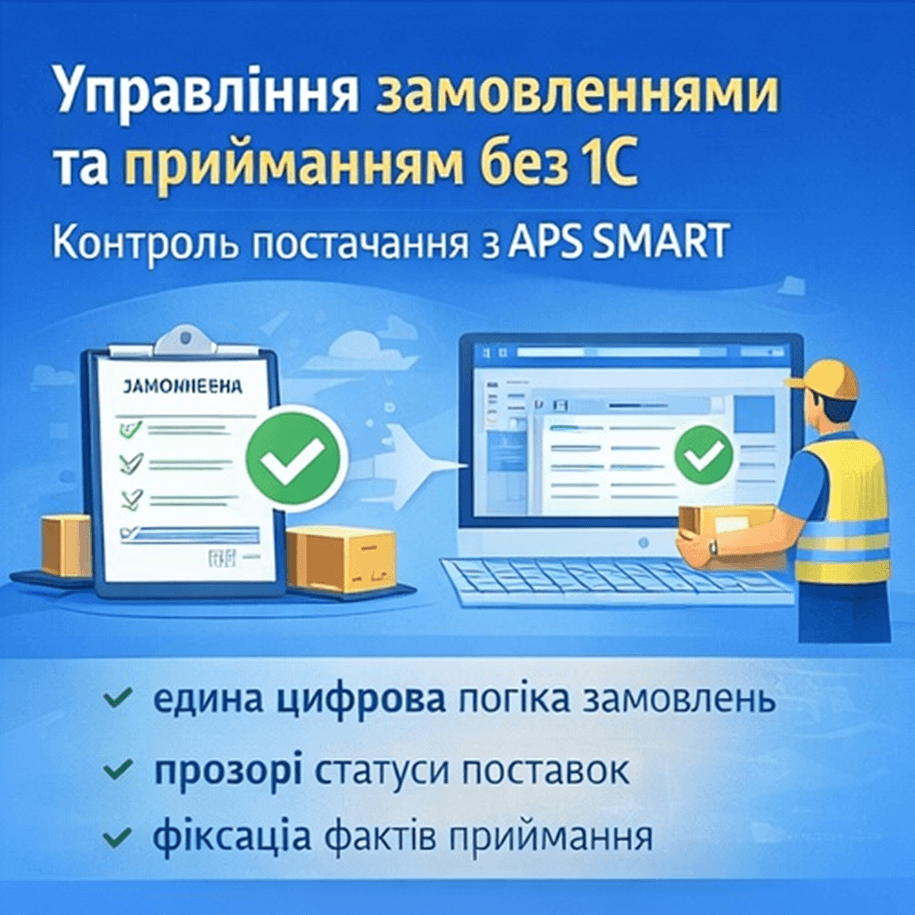 Управление заказами и приемкой товаров без 1С: как APS SMART обеспечивает контроль поставок