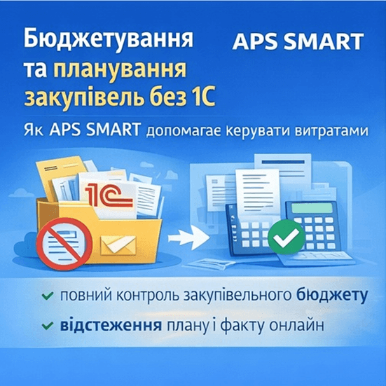 Бюджетування та планування закупівель без 1С: як APS SMART допомагає керувати витратами