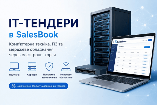 ИT-тендеры на SalesBook: закупка компьютерной техники, программного обеспечения и ИТ-решений через электронные торги